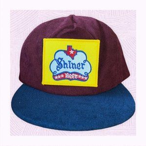 Shiner Beer Corduroy Snapback Hat